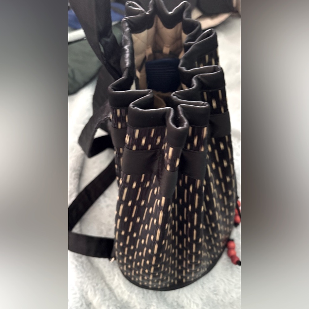 Hand woven bucket bag/ backpack straps